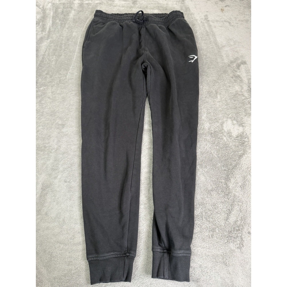 Gymshark Crest Joggers Men's Size Medium Black Workout
